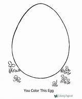 Easter Egg Coloring Pages Preschool Color Kids Eggs Printable Own Crafts Activities Colouring Print Toddlers Activity Toddler Template Children Decorate sketch template
