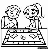 Game Board Coloring Pages Games Clipart Gaming Kids Drawing Toys Cliparts Clip Printable Colouring Swing Library Sheets Line Set Drawings sketch template