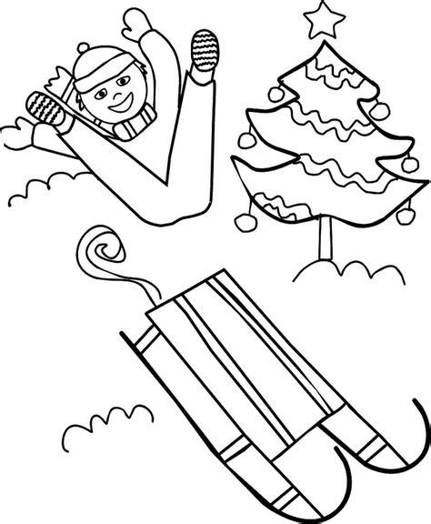 boy happy winter coloring page happy winter coloring pages