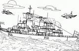 Battleship Frigate sketch template