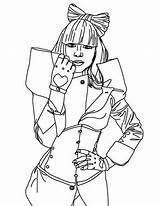 Coloring Pages Lady Gaga Ladies Beautiful Getcolorings Color Template Printable sketch template