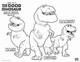 Coloring Dinosaur Disney Good Rex sketch template