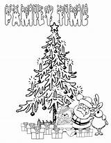 Christmas Family Coloring Time Printable sketch template