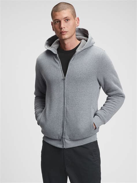 sherpa lined hoodie gap factory