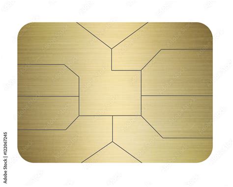 credit card chip gold isolated  white stock illustration adobe stock