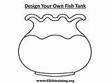 Fish Bowl Tank Coloring Own Printable Template Print Outline Goldfish Pets 123playandlearn Crackers Children Clip Theme Templates Popular Color Coloringhome sketch template
