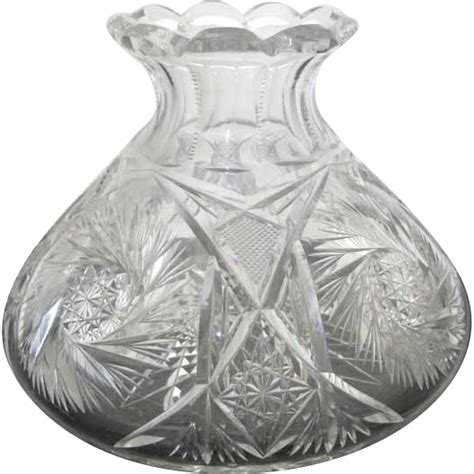 American Brilliant Period Cut Glass Vase Or Decanter From Garygermer On