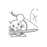 Mouse Surfnetkids Coloring sketch template