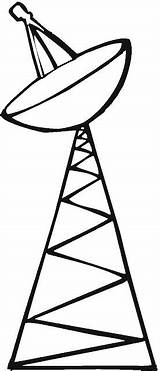 Antena Coloring Tower Aprender Clipartmag sketch template