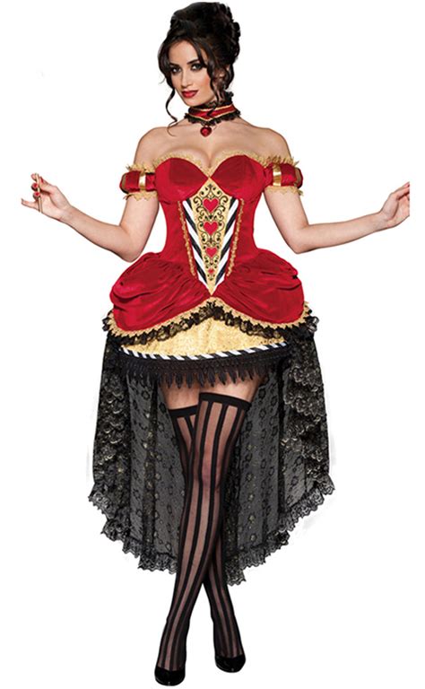 deluxe queen of hearts costume n6200