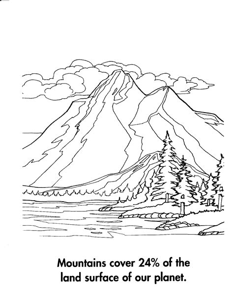 mountain coloring  mountain coloring