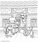 Train Dinosaur Coloring Pages Departure Printable Before Animated Series sketch template