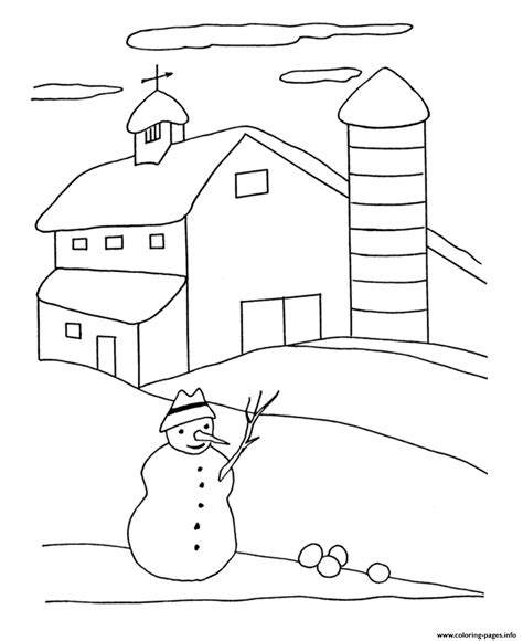 winter  snowy daybcc coloring page printable