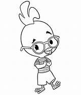 Chicken Little Coloring Pages Robot Netart sketch template