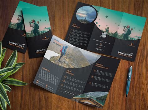 travel business tri fold brochure techmix