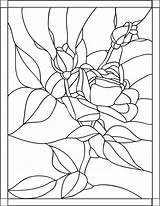 Coloring Pages Adult Stained Glass Rose Books Adults Printable Pattern Mandala Color Book Print Geometric Colouring Windows Painting Flower Patterns sketch template