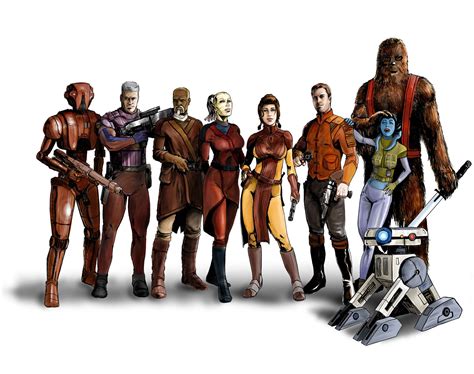 Kotor 1 Party In Color Knights Of The Old Republic Fan