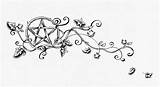 Wiccan Tramp Wicca Pentacle Pentagram Vine Witchcraft sketch template