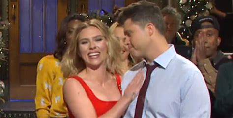 Scarlett Johansson Jokes About Engagement To Colin Jost In ‘snl