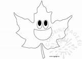 Maple Leaf sketch template