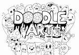 Coloring Pages Doodle Printable Adult Adults Fun Everfreecoloring sketch template