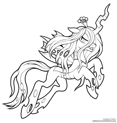 queen chrysalis coloring pages