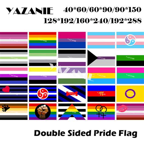 Yazanie Lgbt Flag 128 192cm 160 240cm 192 288cm Lesbian Gay Bisexual