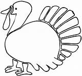 Coloring Turkey Pages Printable Preschool Thanksgiving Popular sketch template