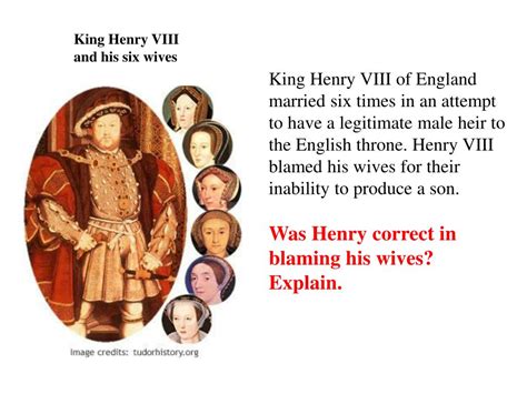 ppt king henry viii and his six wives powerpoint