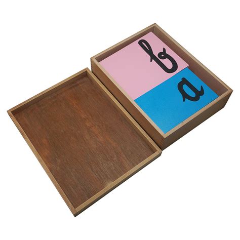 sandpaper letters cursive montessori materials learning
