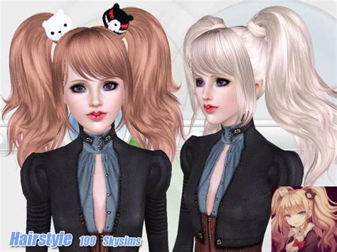 dimensional ponytail hairstyle   skysims sims  hairs