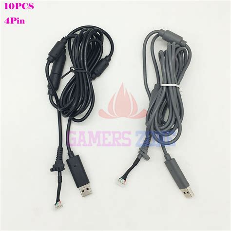 pcs black grey  pin wired controller interface cable  usb breakaway cable  xbox