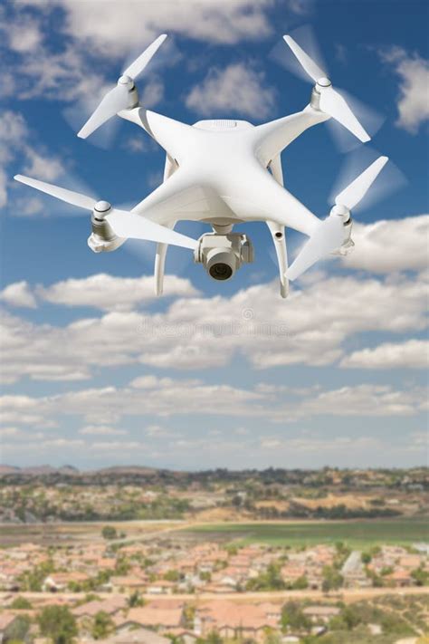 unmanned aircraft system uav quadcopter drone   air  stock image image  flight