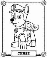Patrol Paw Coloring Chase Pages Print Kids Printable Version sketch template