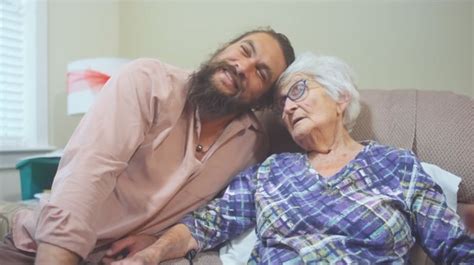 in pictures jason momoa went to visit his grandma and