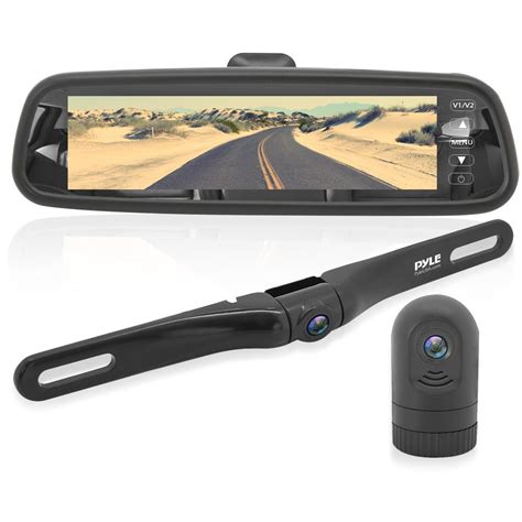 pyle plcmdvr hd video recording system  rearview mirror monitor