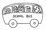 Bus Coloring School Drawing Pages Driver Small Ride Clipart Template Color Kids Clip Crazy sketch template