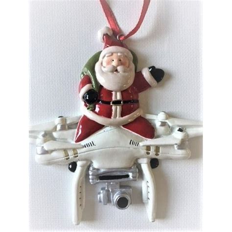 santa claus flying drone christmas tree ornament holiday gift unique present walmartcom