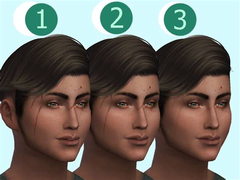 sims resource face scars