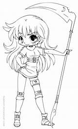 Chibi Yampuff Coloring Pages Girls Cute Deviantart Food Kuriko Lineart Girl Printable Sheets Character Drawings Position Female Body Sexy Jadedragonne sketch template