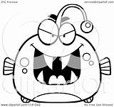 Viperfish Coloring Clipart Designlooter Cory Thoman Outlined Sly Cartoon Vector sketch template