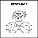 Pescados Pictograma Educasaac sketch template