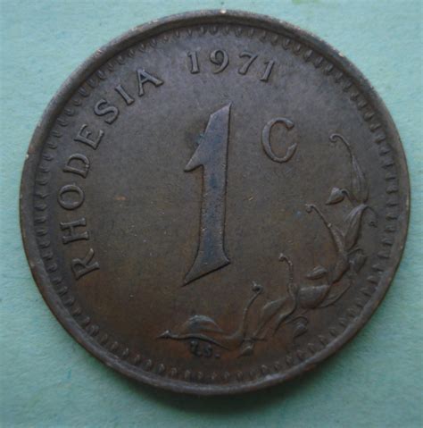 cent  republic  rhodesia   rhodesia coin