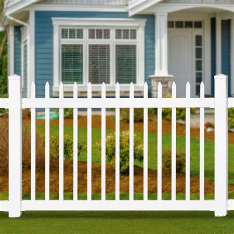 Wam Bam No Dig Fence 4 Ft H X 6 Ft W Nantucket Vinyl Fence And Reviews