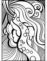 Coloring Abstract Pages Printable Adult Teenagers Coloring4free Print sketch template