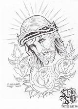 Tattoo Jesus Drawing Religious Sketch Steve Sketches Soto Tatuajes Drawings Tattoos Dibujos Flash Cristo Getdrawings Religiosos Paintingvalley Dibujar Diseño Seleccionar sketch template