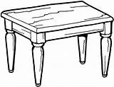 Table Clipart Clipartmag Coloring sketch template