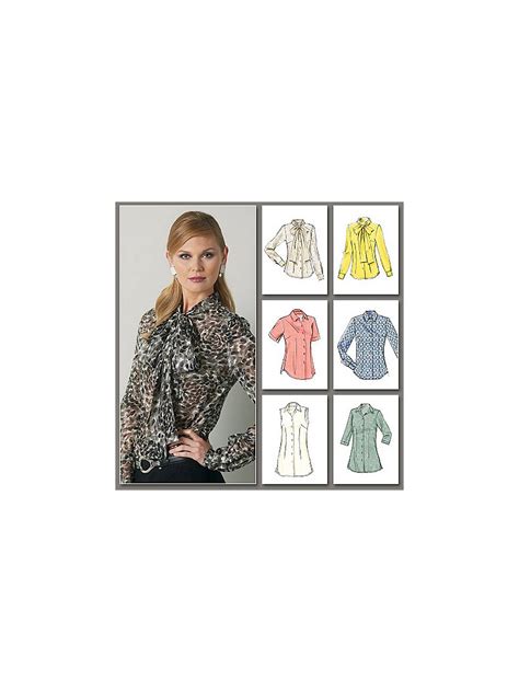 vogue women s blouse sewing pattern 8772 at john lewis and partners