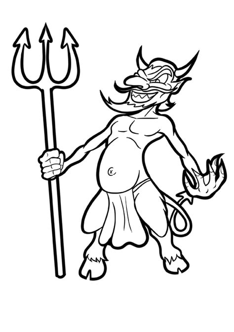 printable devil coloring page  printable coloring pages  kids