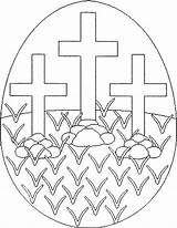 Easter Coloring Pages Religious Christian Egg Printable Cross Easy Colouring Kids Print Clip Color Hunt Eggs Colour Designs Bible Preschool sketch template